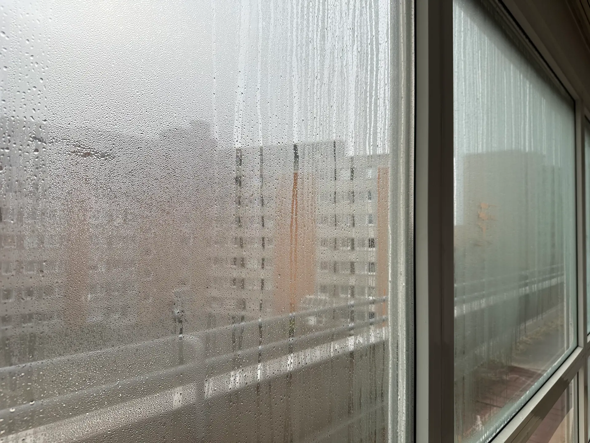 Glas-Grundreinigung - Vorher