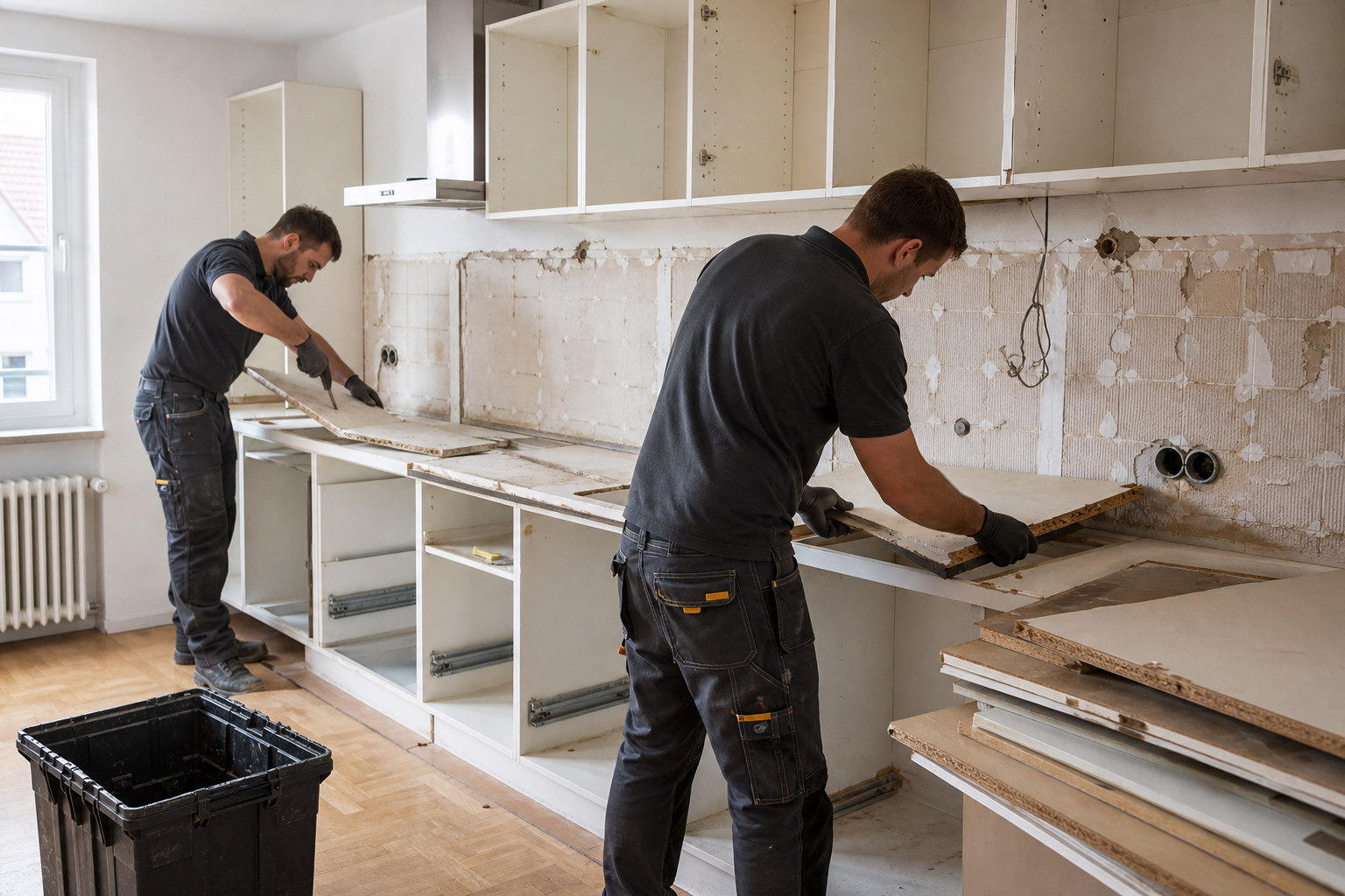 Titelbild: Küche abbauen und entsorgen lassen: Workload, Ablauf – und warum wir der richtige Partner sind