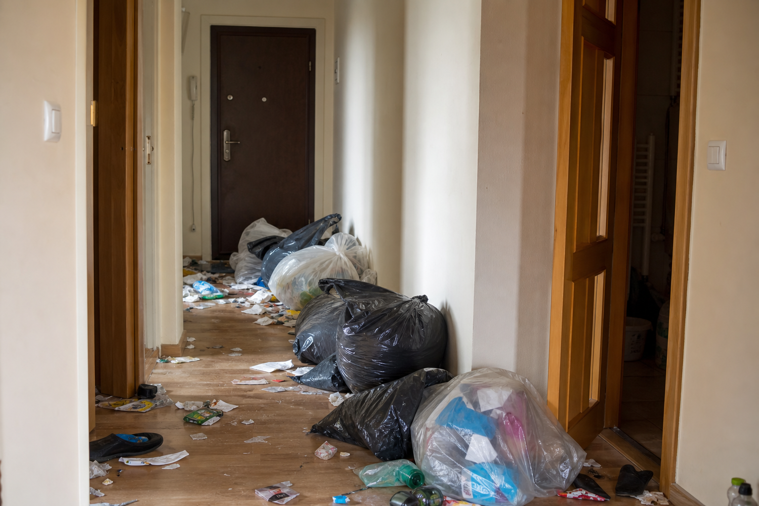 Titelbild: Wohnung voller Müll räumen lassen: Rechte, Kosten und Ablauf für Vermieter